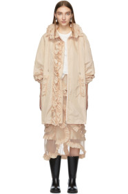 Moncler Genius - 4 Moncler Simone Rocha 驼色荷叶边大衣