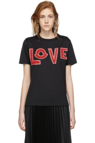 Moncler Genius - 2 Moncler 1952 コレクション ブラック Love T シャツ