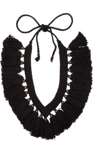 Random Identities - Black Woven Necklace