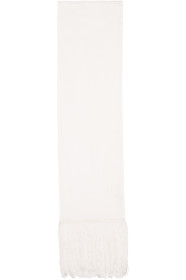 Random Identities - White Fringed Scarf