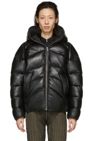 Random Identities - Black Rubber Duvet Jacket