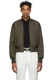Random Identities - Bronze Quilted Bomber Jacket