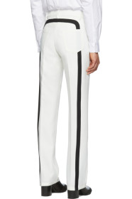 Random Identities - White Officer Five-Pocket Trousers