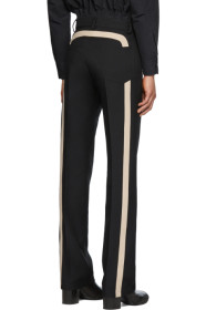 Random Identities - Black Officer Five-Pocket Trousers