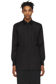 Random Identities - Black Zip-Up Shirt