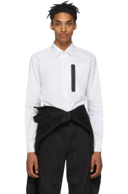 Random Identities - White Zip-Up Shirt