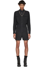 Random Identities - Black Romper Shirt
