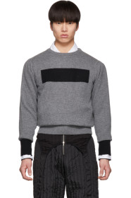 Random Identities - Grey & Black Anti Logo Crewneck