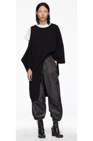 Random Identities - Navy Oversized Cut-Out T-Shirt
