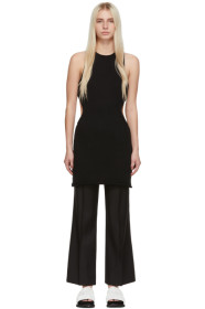 Marina Moscone - Black Silk Cut Away Tunic Dress