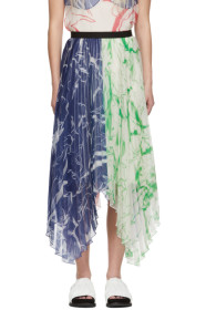 Marina Moscone - Multicolor Plissé Skirt