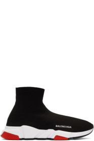 Balenciaga - Black & Red Speed Sneakers
