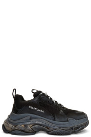 Balenciaga - Black Triple S Clear Sole Sneakers