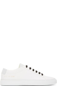 Common Projects - Baskets en toile blanches Achilles Low