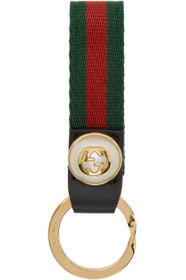 Gucci - レッド & グリーン ウェブ キーチェーン