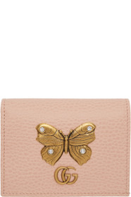Gucci - Pink Butterfly Bifold Wallet