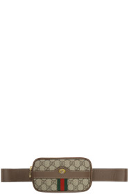 Gucci - Brown GG Supreme Ophidia iPhone Case Belt Bag
