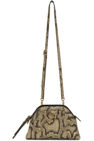 Gucci - Sac à bandoulière en python beige Re(belle)