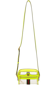 Gucci - Transparent & Yellow Ghost Ophidia Bag
