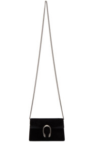 Gucci - Black Suede Supermini Dionysus Chain Bag
