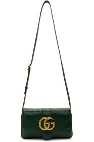 Gucci - Sac vert Small Croc Arli