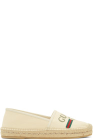 Gucci - Beige Vintage Logo Espadrilles