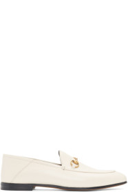 Gucci - White Horsebit Loafers