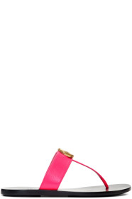 Gucci - Sandales roses GG Thong