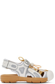 Gucci - White Tinsel Sandals