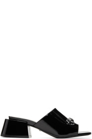 Gucci - Black Patent Lexi Heel Sandals