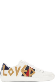 Gucci - White 'Loved' Ace Sneakers