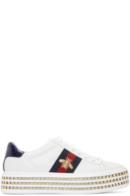 Gucci - White Crystal New Ace Sneakers