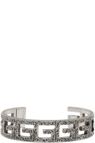 Gucci - Silver Square G Cuff Bracelet