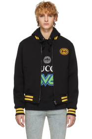 Gucci - Black Wool Bomber Jacket