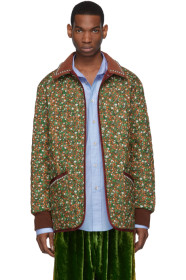 Gucci - Green & Orange Flower 'Chateau Marmont' Jacket