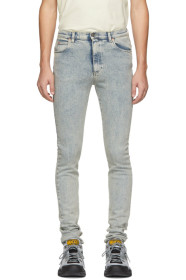 Gucci - Blue Marble Bleach Skinny Jeans