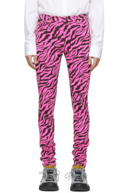 Gucci - Pink & Black Zebra Skinny Jeans