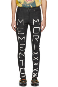 Gucci - Black 'Memento Mori' Skinny Jeans