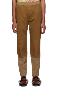 Gucci - Brown Cotton Drill Trousers