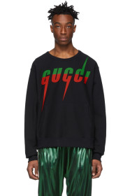 Gucci - ブラック ロゴ スウェットシャツ