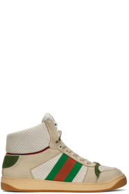 Gucci - White Screener High-Top Sneakers