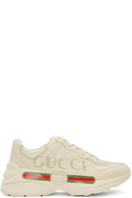 Gucci - Off-White Vintage Logo Rhyton Sneakers