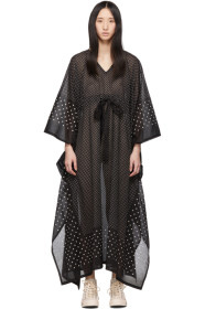 Visvim - ブラック Kaftan ドット ドレス