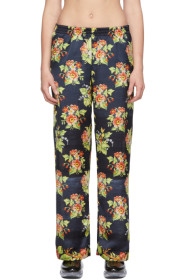 Paco Rabanne - Black Floral Trousers