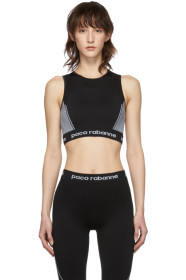 Paco Rabanne - Black Crop Bodyline Tank Top