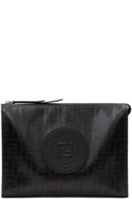 Fendi - Black 'Forever Fendi' Pouch