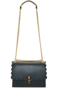 Fendi - Blue Medium Scalloped 'Kan I' Bag