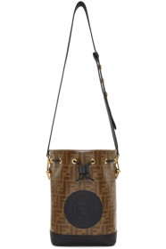 Fendi - Black & Brown Small 'Forever Fendi' 'Mon Trésor' Bag