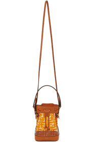 Fendi - Transparent & Orange PU Mini Mon Trésor Bag