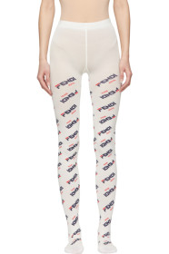 Fendi - Collant blanc 'Fendi Mania'